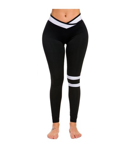 SA216 - Women Casual V Waist Fitness Leggings Workout Sports Pants